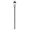 Z-Lite Gannon 3 Light Outdoor Post Mount Fixture, 12in. W x 125.5in. H, Black 5008PHXLR-5009P96-BK - alternate 6